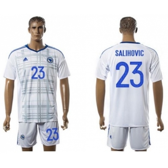 Bosnia Herzegovina 23 Salihovic Away Soccer Country Jersey