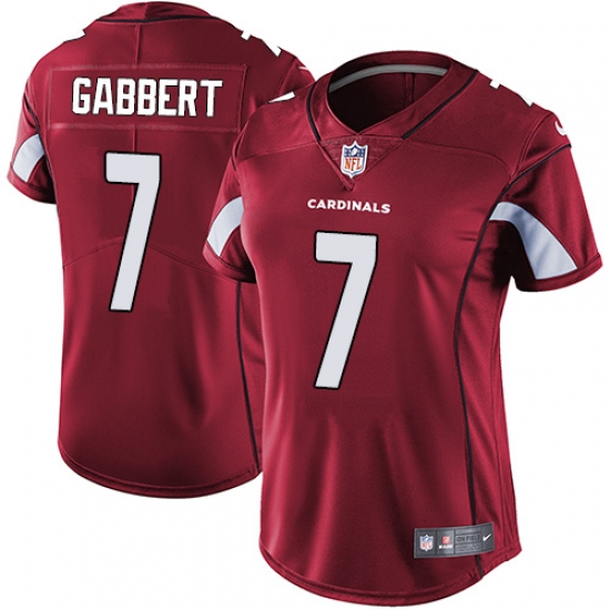 Women's Nike Arizona Cardinals 7 Blaine Gabbert Red Team Color Vapor Untouchable Limited Player NFL Jersey