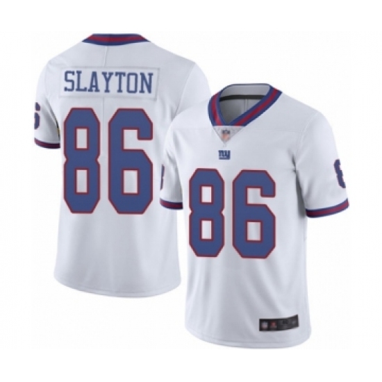 Men's New York Giants 86 Darius Slayton Elite White Rush Vapor Untouchable Football Jersey