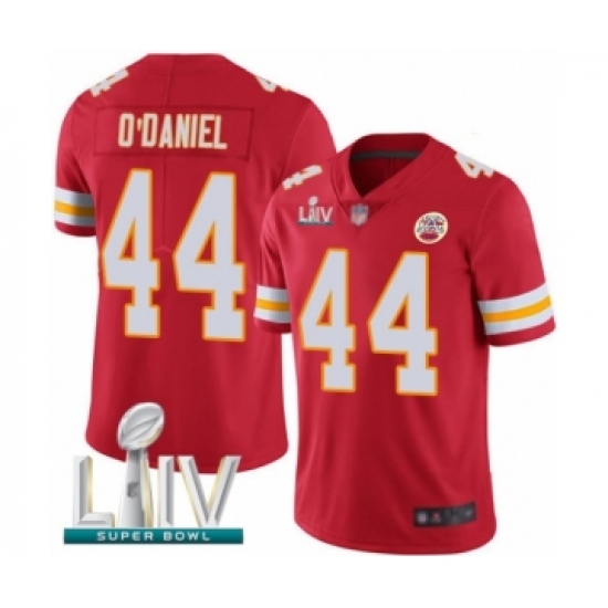 Youth Kansas City Chiefs 44 Dorian O'Daniel Red Team Color Vapor Untouchable Limited Player Super Bowl LIV Bound Football Jersey