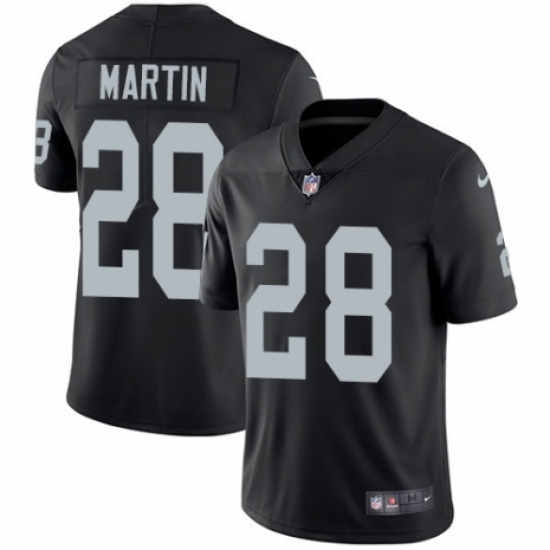Youth Nike Oakland Raiders 28 Doug Martin Black Team Color Vapor Untouchable Limited Player NFL Jersey
