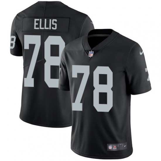Men's Nike Oakland Raiders 78 Justin Ellis Black Team Color Vapor Untouchable Limited Player NFL Jersey