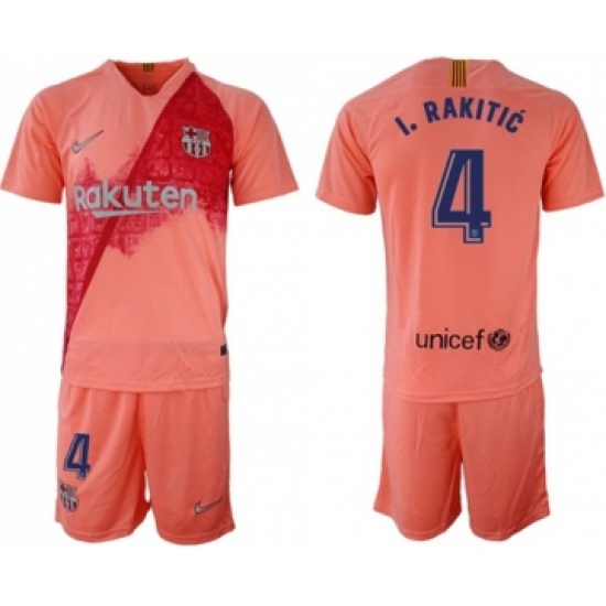 Barcelona 4 I.Rakitic Third Soccer Club Jersey
