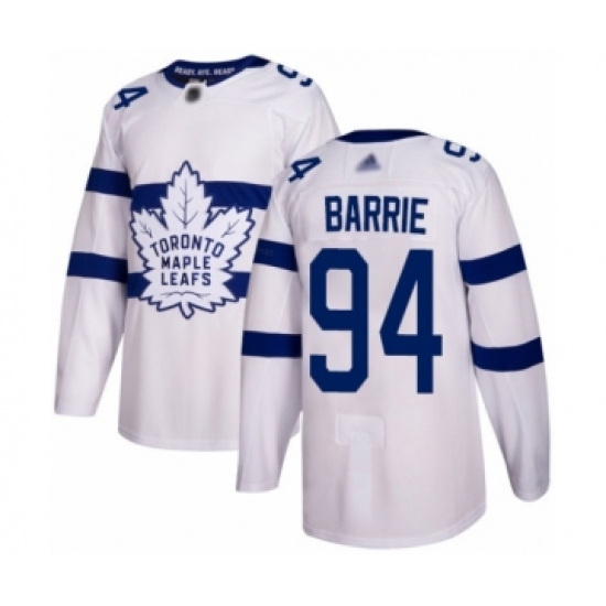 Men's Toronto Maple Leafs 94 Tyson Barrie Authentic White 2018 Stadium Series Hockey Jersey