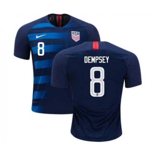 USA 8 Dempsey Away Kid Soccer Country Jersey