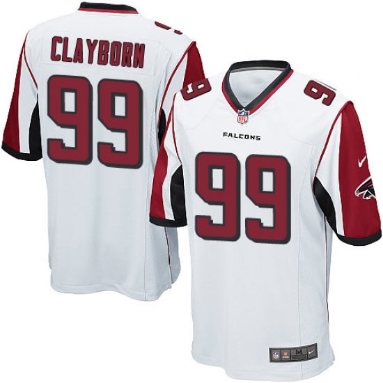Men's Nike Atlanta Falcons 99 Adrian Clayborn Game White NFL Jersey