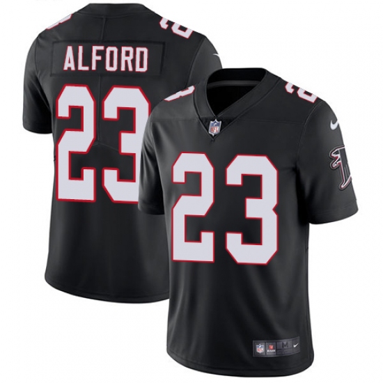 Youth Nike Atlanta Falcons 23 Robert Alford Black Alternate Vapor Untouchable Limited Player NFL Jersey