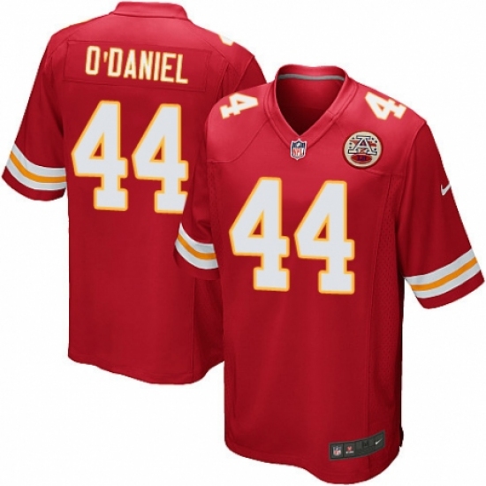 Men's Nike Kansas City Chiefs 44 Dorian O'Daniel Game Red Team Color NFL Jersey