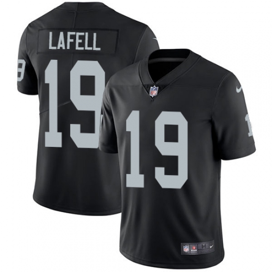 Men's Nike Oakland Raiders 19 Brandon LaFell Black Team Color Vapor Untouchable Limited Player NFL Jersey