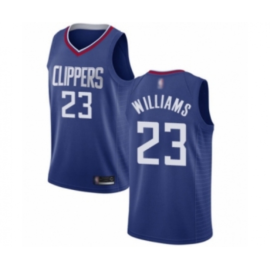 Men's Los Angeles Clippers 23 Lou Williams Swingman Blue Basketball Jersey - Icon Edition