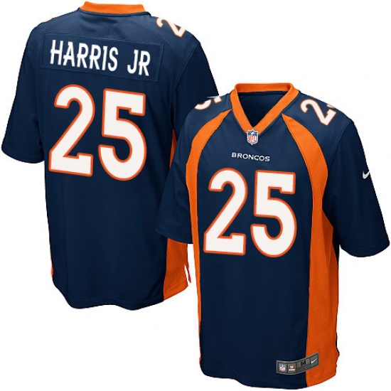 Men's Nike Denver Broncos 25 Chris Harris Jr Game Navy Blue Alternate NFL Jersey