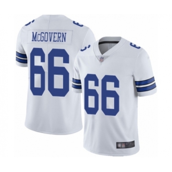 Men's Dallas Cowboys 66 Connor McGovern White Vapor Untouchable Limited Player Football Jersey