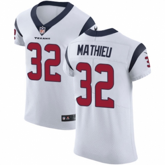 Men's Nike Houston Texans 32 Tyrann Mathieu White Vapor Untouchable Elite Player NFL Jersey