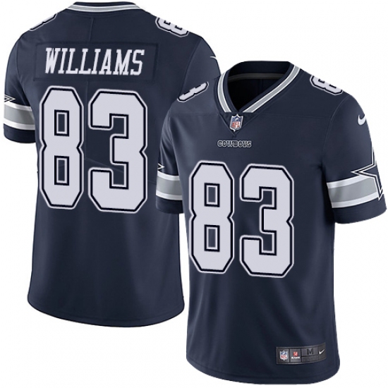 Men's Nike Dallas Cowboys 83 Terrance Williams Navy Blue Team Color Vapor Untouchable Limited Player NFL Jersey