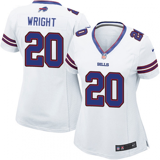 Women's Nike Buffalo Bills 20 Shareece Wright Game White NFL Jersey