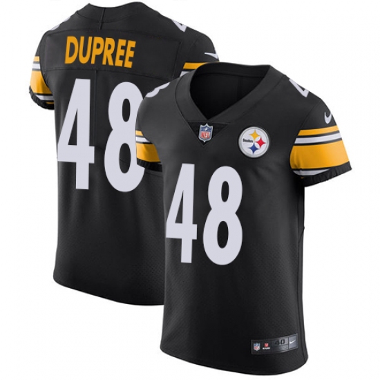 Men's Nike Pittsburgh Steelers 48 Bud Dupree Black Team Color Vapor Untouchable Elite Player NFL Jersey