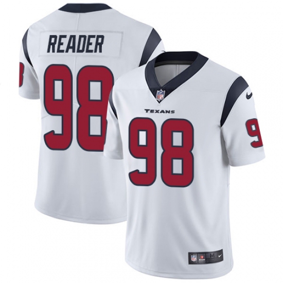 Youth Nike Houston Texans 98 D.J. Reader White Vapor Untouchable Limited Player NFL Jersey
