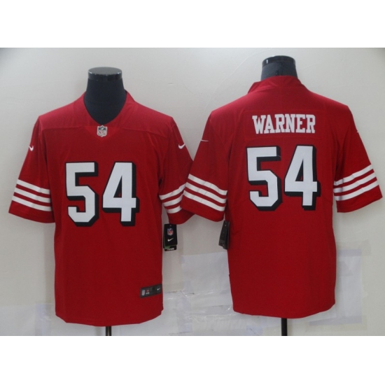 Men's San Francisco 49ers 54 Fred Warner Red Vapor Untouchable Limited Jersey