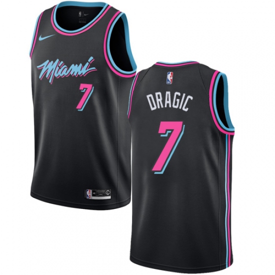 Women's Nike Miami Heat 7 Goran Dragic Swingman Black NBA Jersey - City Edition