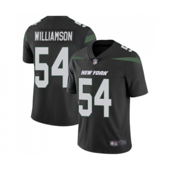 Men's New York Jets 54 Avery Williamson Black Alternate Vapor Untouchable Limited Player Football Jersey
