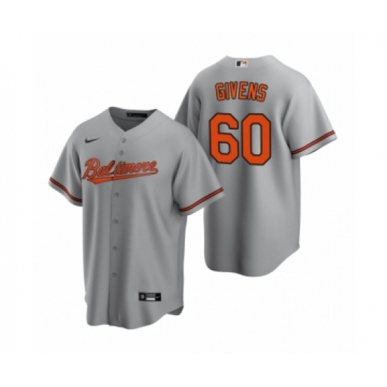 Youth Baltimore Orioles 60 Mychal Givens Nike Gray Replica Road Jersey