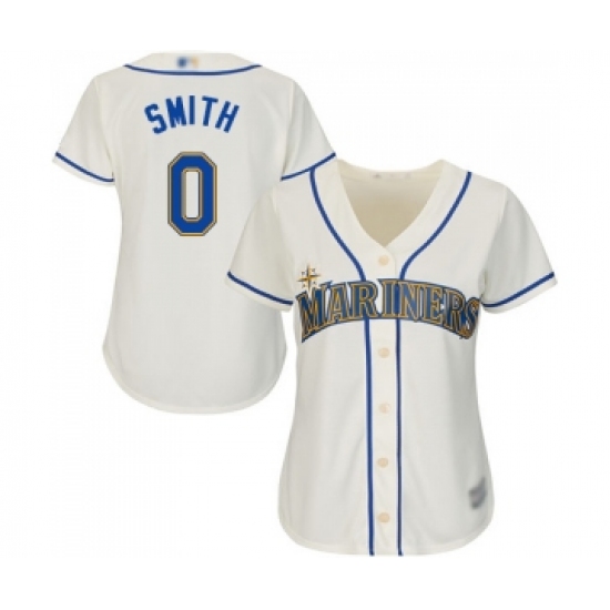 Women's Seattle Mariners 0 Mallex Smith Replica Cream Alternate Cool Base Baseball Jersey