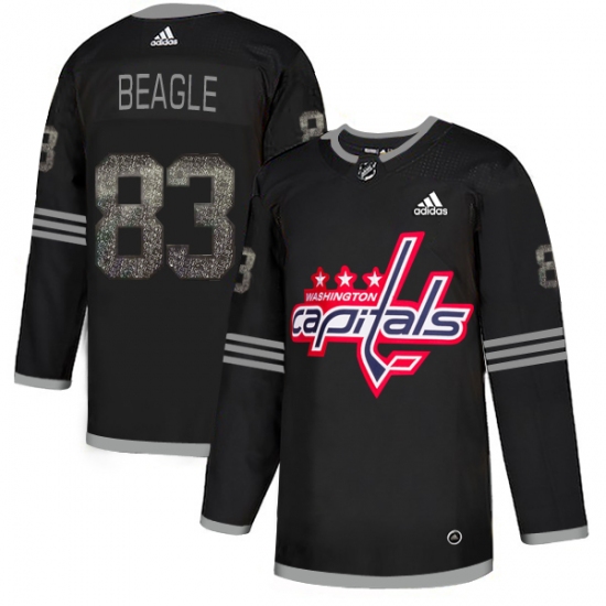Men's Adidas Washington Capitals 83 Jay Beagle Black Authentic Classic Stitched NHL Jersey
