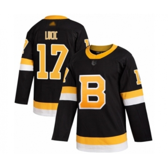 Youth Boston Bruins 17 Milan Lucic Authentic Black Alternate Hockey Jersey
