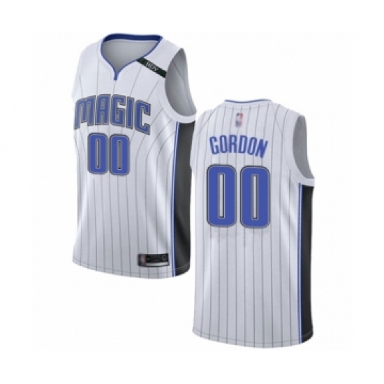 Men's Orlando Magic 00 Aaron Gordon Authentic White Basketball Jersey - Association Edition