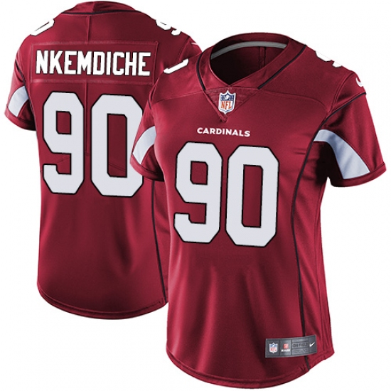Women's Nike Arizona Cardinals 90 Robert Nkemdiche Red Team Color Vapor Untouchable Limited Player NFL Jersey
