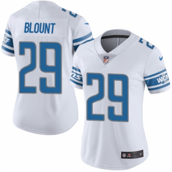 Women's Nike Detroit Lions 29 LeGarrette Blount White Vapor Untouchable Elite Player NFL Jersey