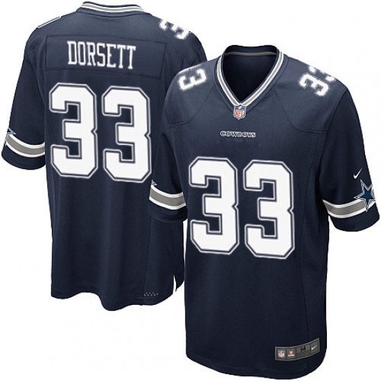 Men's Nike Dallas Cowboys 33 Tony Dorsett Game Navy Blue Team Color NFL Jersey