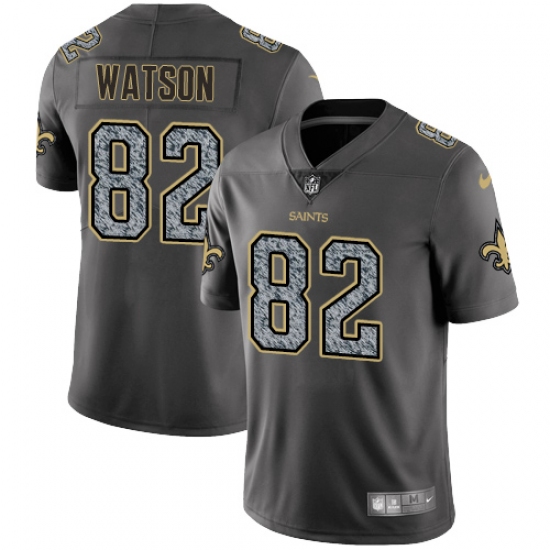 Men's Nike New Orleans Saints 82 Benjamin Watson Gray Static Vapor Untouchable Limited NFL Jersey