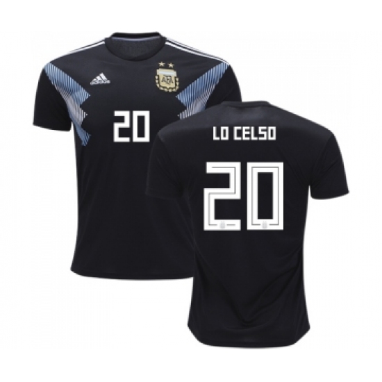 Argentina 20 Lo Celso Away Soccer Country Jersey