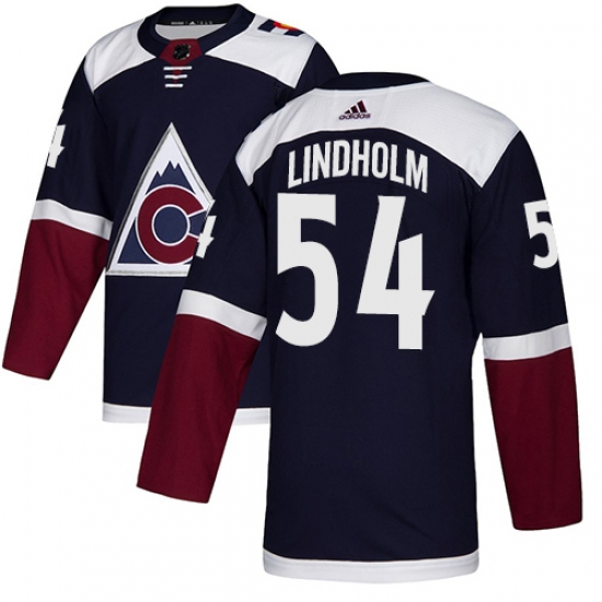 Youth Adidas Colorado Avalanche 54 Anton Lindholm Authentic Navy Blue Alternate NHL Jersey