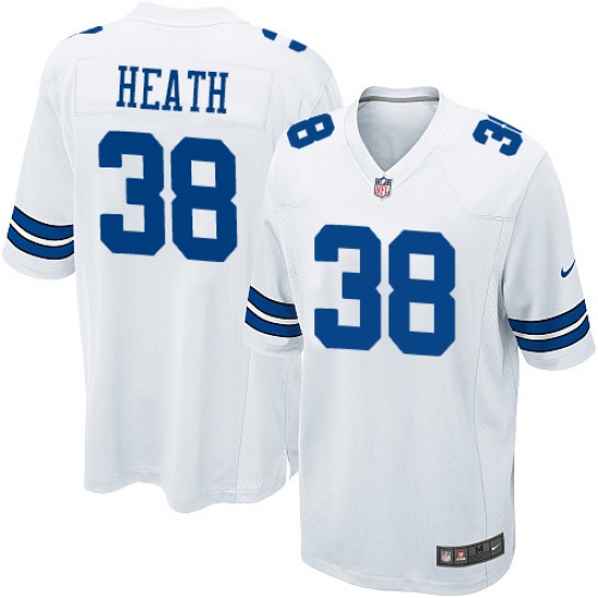 Men's Nike Dallas Cowboys 38 Jeff Heath Game White NFL Jersey