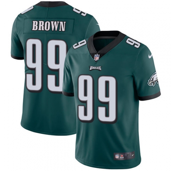 Youth Nike Philadelphia Eagles 99 Jerome Brown Midnight Green Team Color Vapor Untouchable Limited Player NFL Jersey
