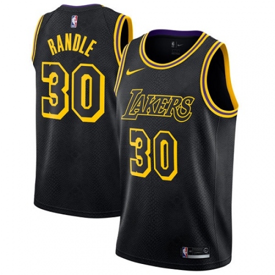 Women's Nike Los Angeles Lakers 30 Julius Randle Swingman Black NBA Jersey - City Edition