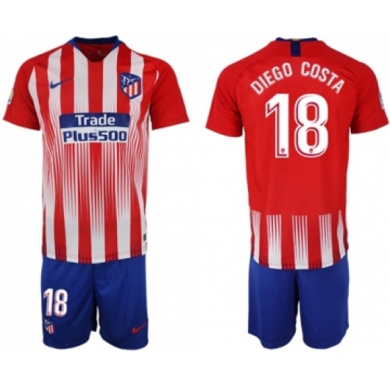 Atletico Madrid 18 Diego Costa Home Soccer Club Jersey