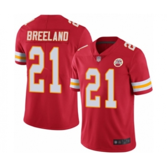 Youth Kansas City Chiefs 21 Bashaud Breeland Red Team Color Vapor Untouchable Limited Player Football Jersey