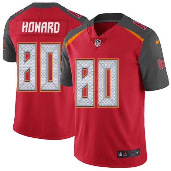 Youth Nike Tampa Bay Buccaneers 80 O. J. Howard Red Team Color Vapor Untouchable Limited Player NFL Jersey