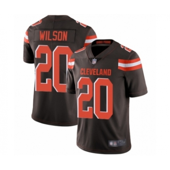 Men's Cleveland Browns 20 Howard Wilson Brown Team Color Vapor Untouchable Limited Player Football Jersey