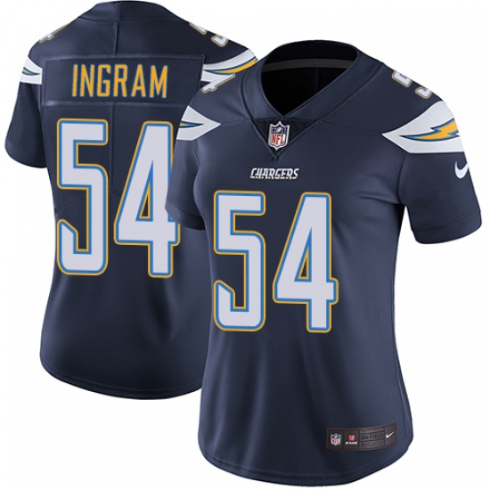 Women's Nike Los Angeles Chargers 54 Melvin Ingram Navy Blue Team Color Vapor Untouchable Limited Player NFL Jersey