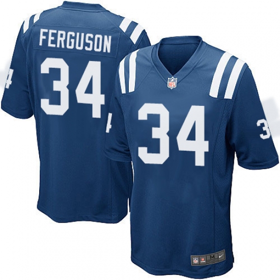 Men's Nike Indianapolis Colts 34 Josh Ferguson Game Royal Blue Team Color NFL Jersey
