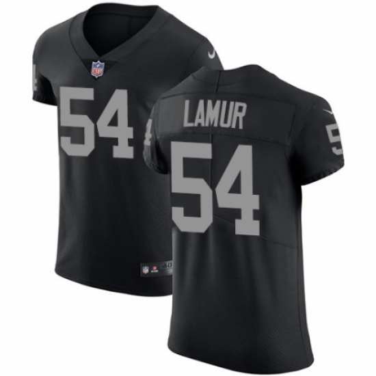 Men's Nike Oakland Raiders 54 Emmanuel Lamur Black Team Color Vapor Untouchable Elite Player NFL Jersey