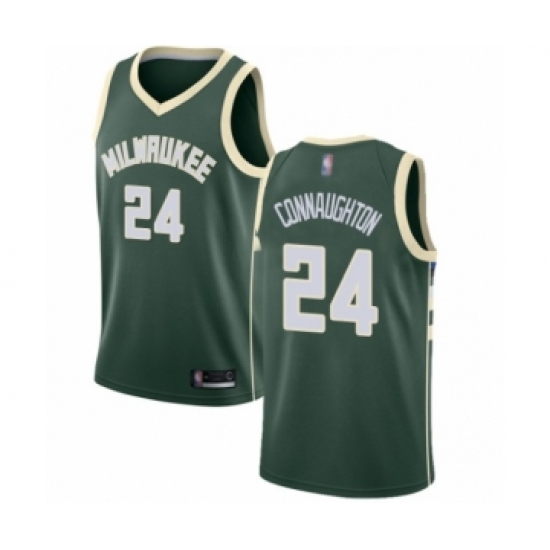 Youth Milwaukee Bucks 24 Pat Connaughton Swingman Green Basketball Jersey - Icon Edition