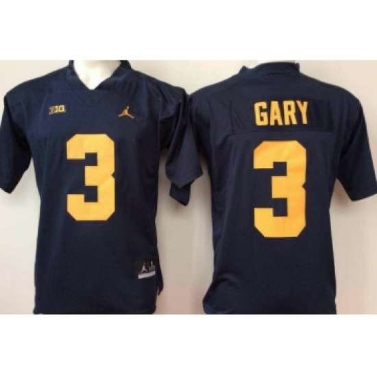 Michigan Wolverines 3 Rashan Gary Navy College Football Jersey