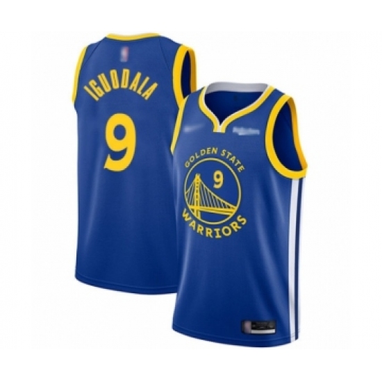 Men's Golden State Warriors 9 Andre Iguodala Authentic Royal Finished Basketball Jersey - Icon Edition
