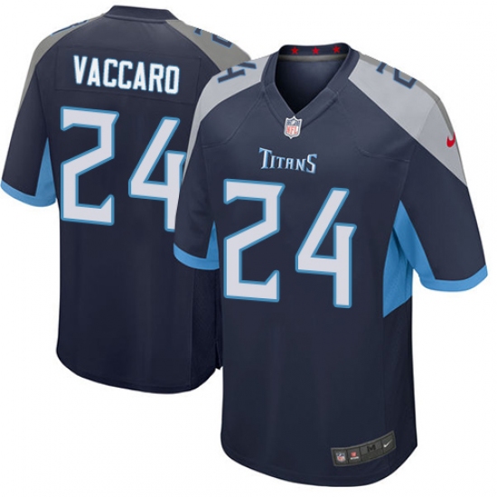 Men Nike Tennessee Titans 24 Kenny Vaccaro Game Navy Blue Team Color NFL Jersey