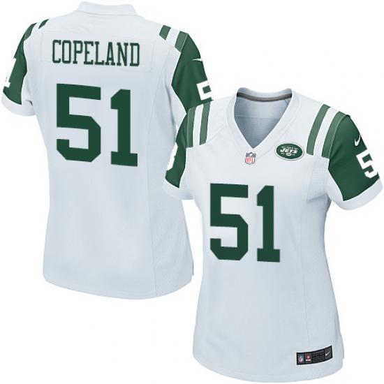 Women Nike New York Jets 51 Brandon Copeland Game White NFL Jersey